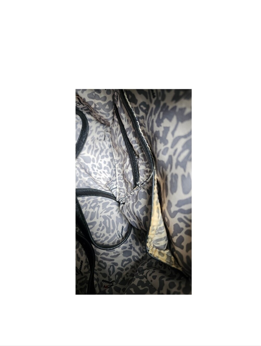 GUESS Black Monogram Satchel Duffel - Picture 9 of 11